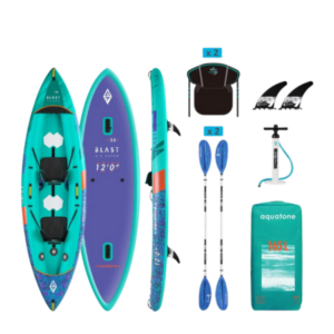baidarių nuoma-aquatone-kayak-blast-violetine-baidare-aztron.
