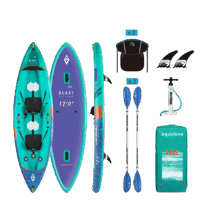 baidarių nuoma-aquatone-kayak-blast-violetine-baidare-aztron.